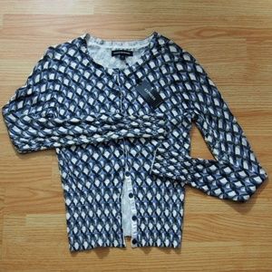 * Express Cardigan with Geometric Circle Print